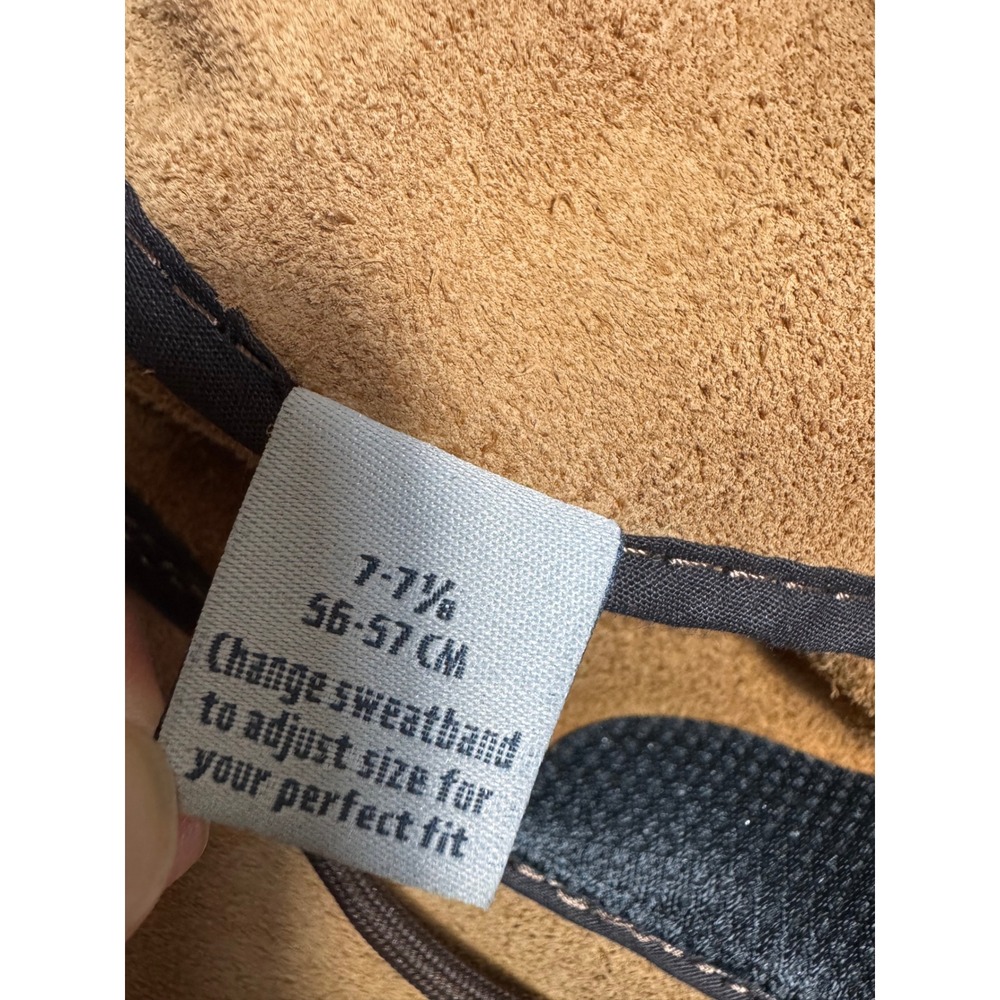 Overland Rancher Oil Leather Cowboy Hat Brown Packable Western USA M 7–7 1/8 - Picture 12 of 15
